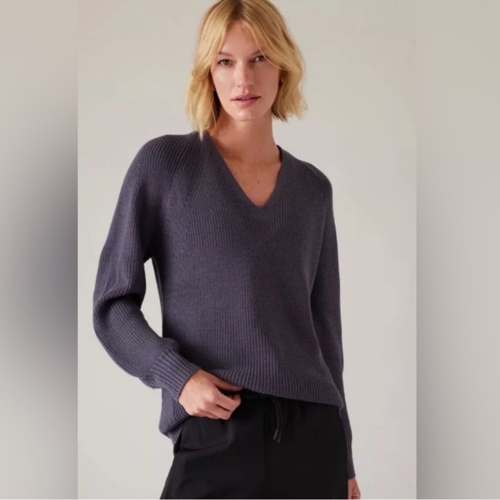 Athleta Hanover V-Neck Sweater